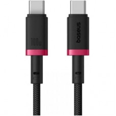 Дата кабель USB-C to USB-C 1.0m 100W red/black Baseus (P10377803U01-01)