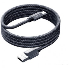 Дата кабель USB 2.0 AM to USB-C 1.2m aluminum alloy braided Remax (6954851235033)