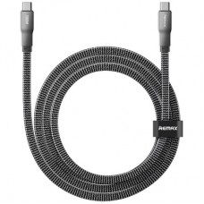 Дата кабель USB-C to USB-C 1.2m 100W zinc alloy braided Remax (6954851262411)