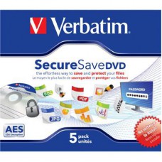 Диск DVD Verbatim 4.5Gb Jewel case 5шт SecureSave (43706)