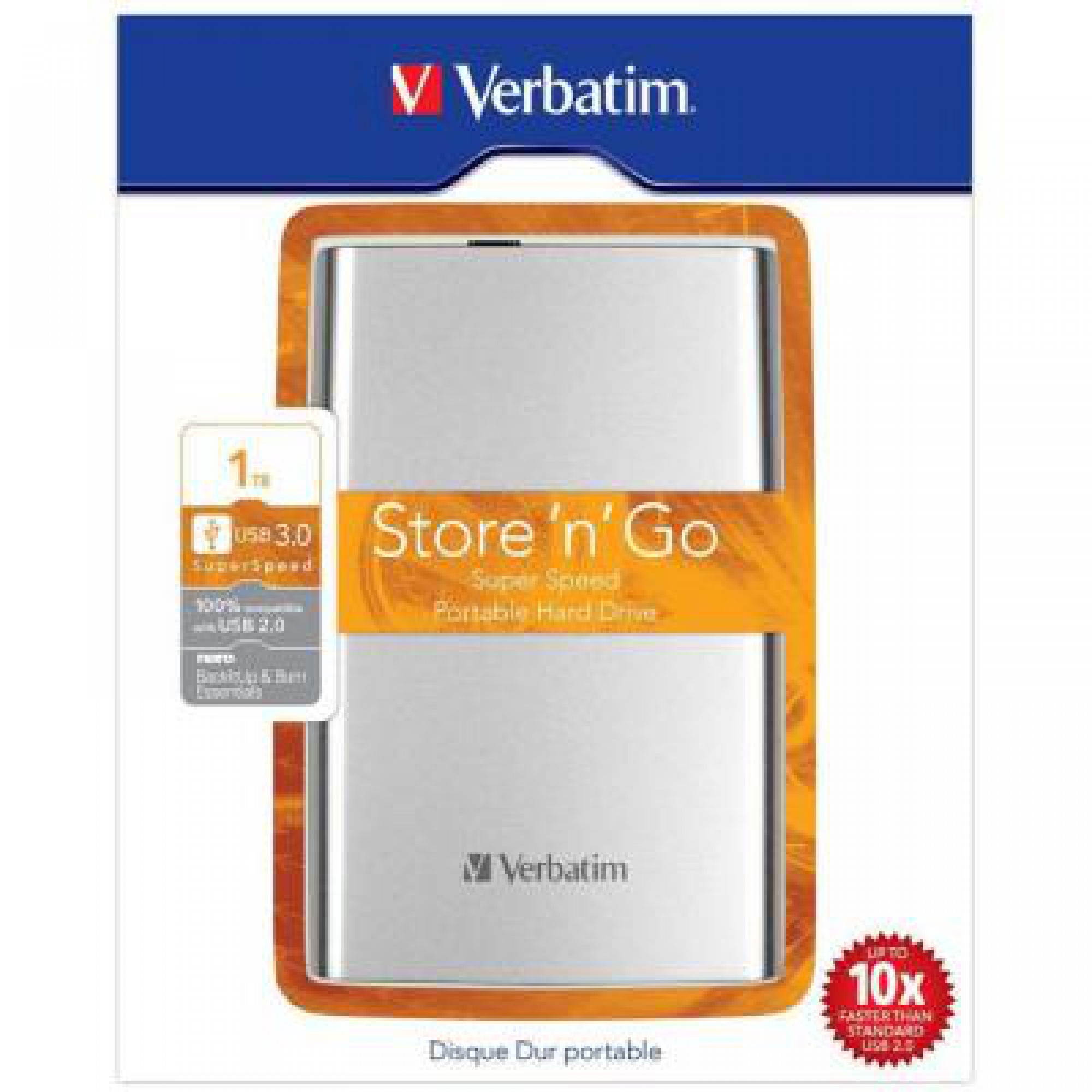 Зовнішній жорсткий диск 2.5" 1TB Verbatim (53071)