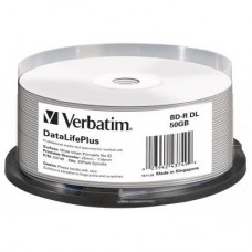 Диск BD Verbatim DL 50Gb 4x Cake 10 Printable (43810)