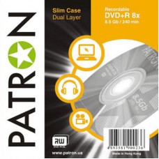 Диск DVD PATRON 8.5Gb 8x SLIM CASE 10шт Dual Layer (INS-D033)