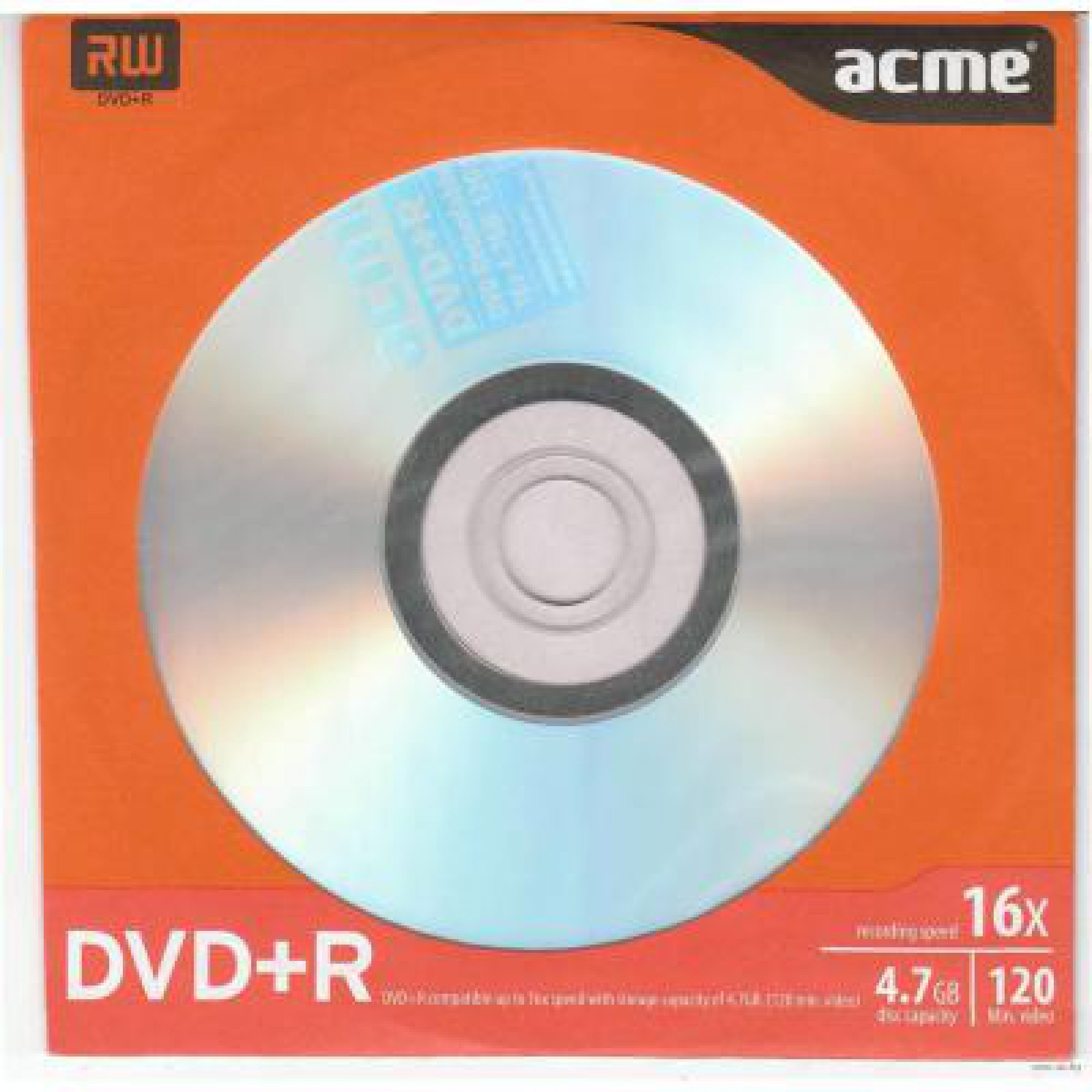 Диск DVD ACME 4.7Gb 16x Paper sleeve 1шт (4770070855898 поштучно)
