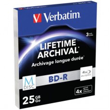 Диск BD Verbatim 25Gb 4x SlimCase 3шт M-DISC (43827)
