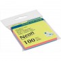 Папір для нотаток Buromax with adhesive layer 76х76мм, 100sheets, NEON colors mix (BM.2312-97)