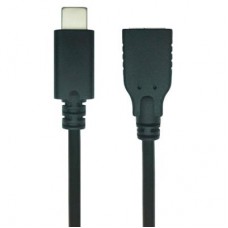 Дата кабель USB 2.0 Type C to AF 0.1m REAL-EL (EL123500017)