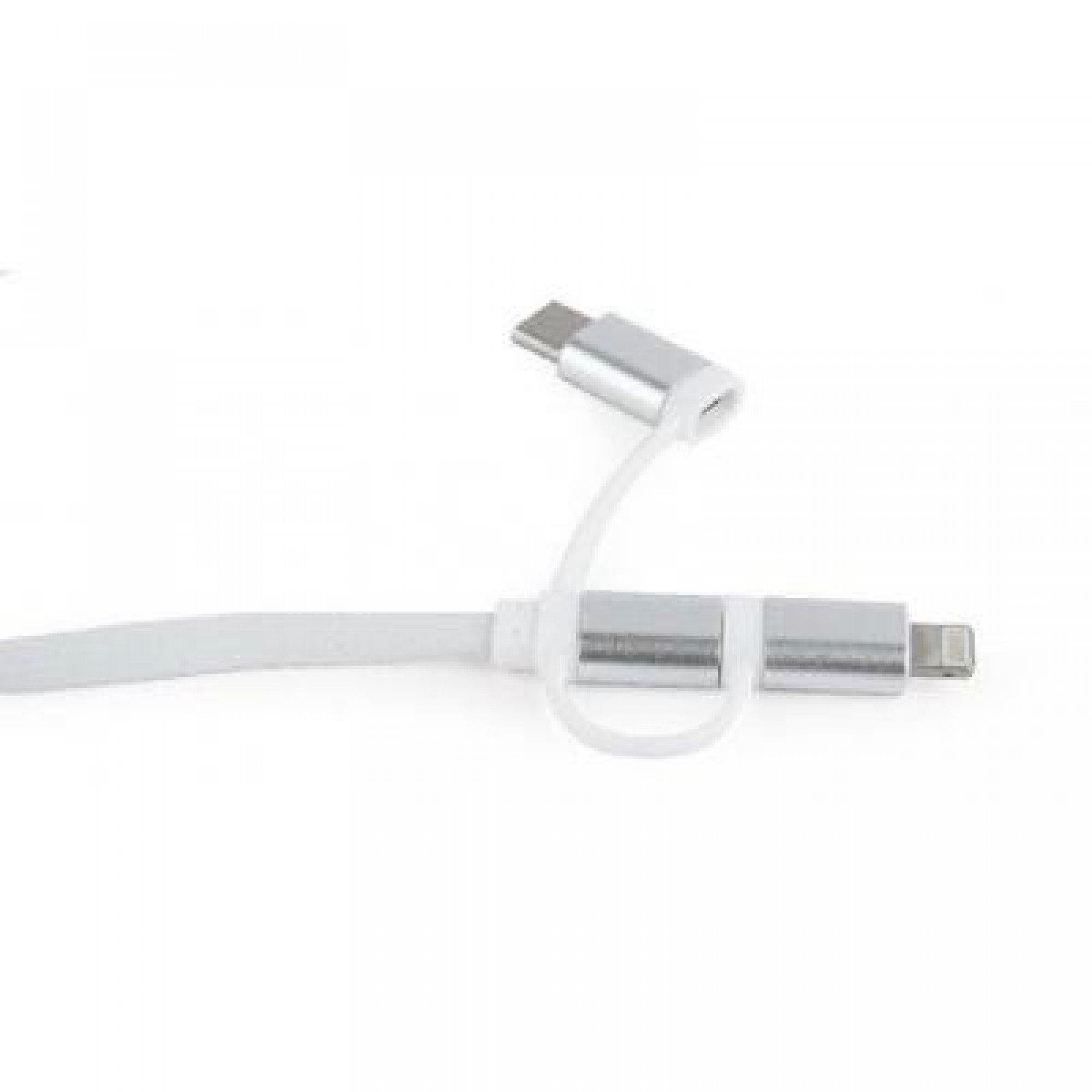 Дата кабель USB 2.0 AM to Lightning + Micro 5P + Type-C 1.0m Cablexpert (CC-USB2-AMLM32-1M-W)