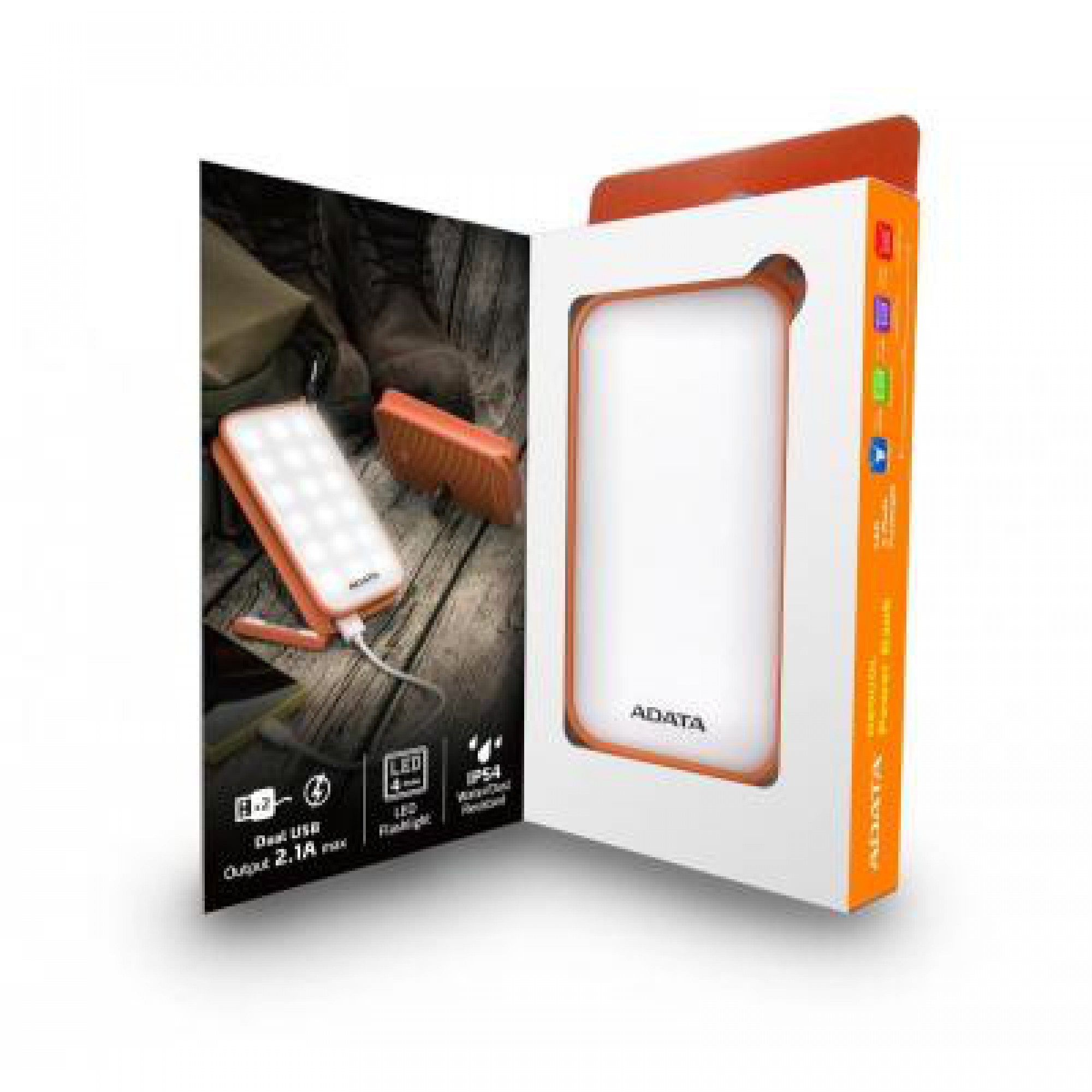 Батарея універсальна ADATA D8000L 8000mAh Orange (AD8000L-5V-COR)