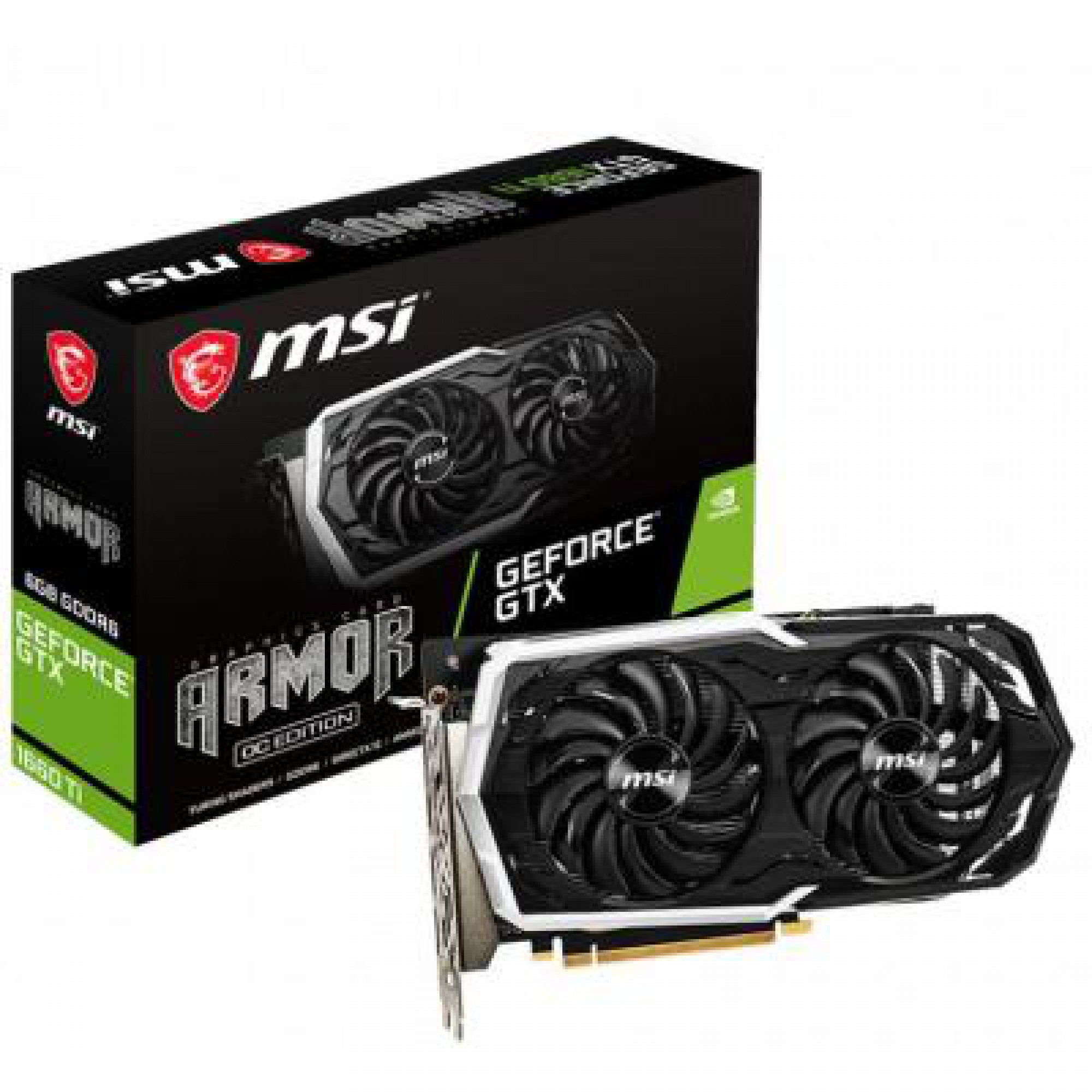 Відеокарта MSI GeForce GTX1660 Ti 6144Mb ARMOR OC (GTX 1660 TI ARMOR 6G OC)