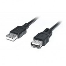 Дата кабель USB 2.0 AM/AF 2.0m Pro black REAL-EL (EL123500028)