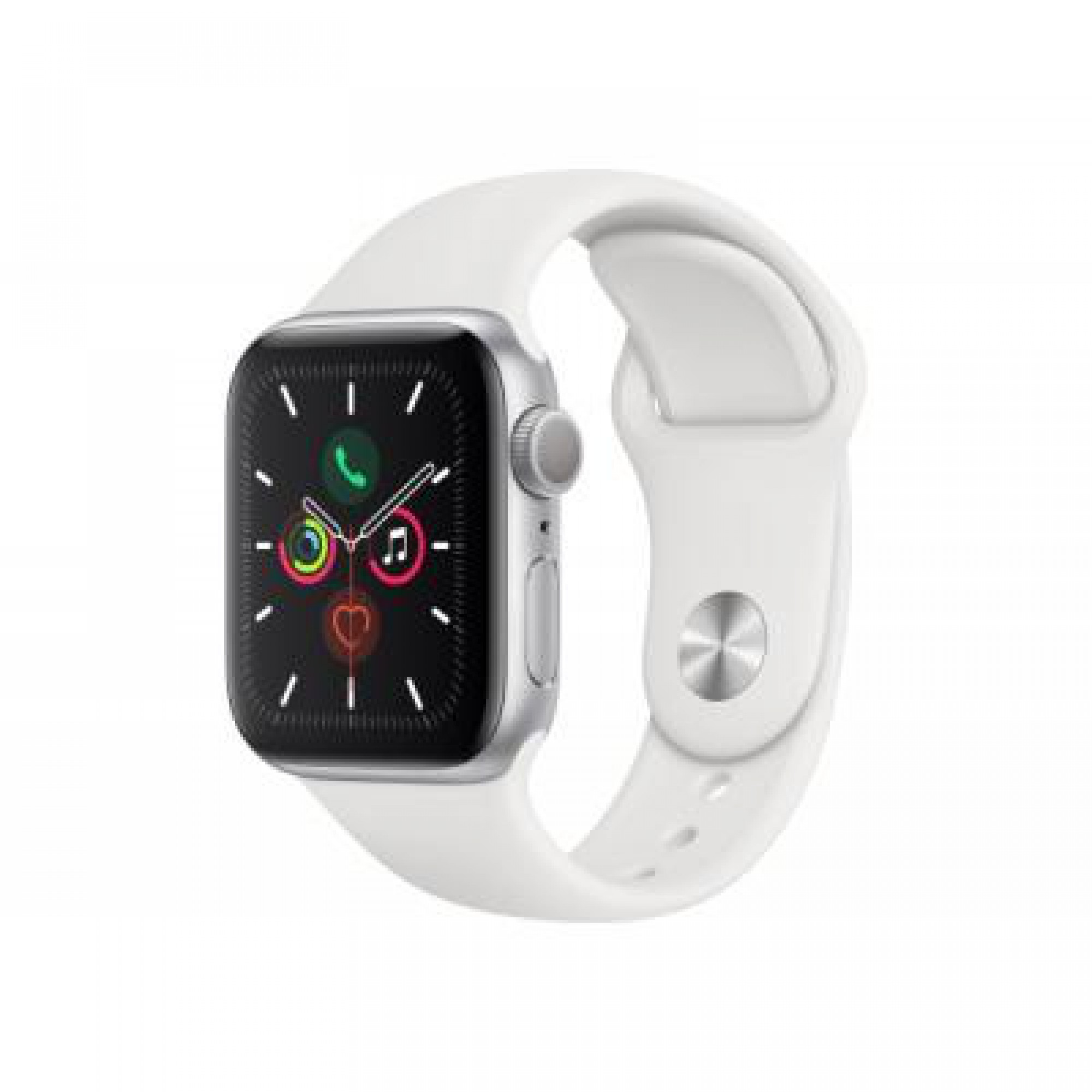 Смарт-годинник Apple Watch Series 5 GPS, 44mm Silver Aluminium Case with White Sp (MWVD2UL/A)