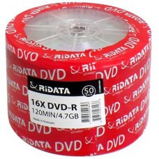 Диск DVD RIDATA 4.7GB 16x Bulk 50 шт DVD-R (907WEDRRDA092)