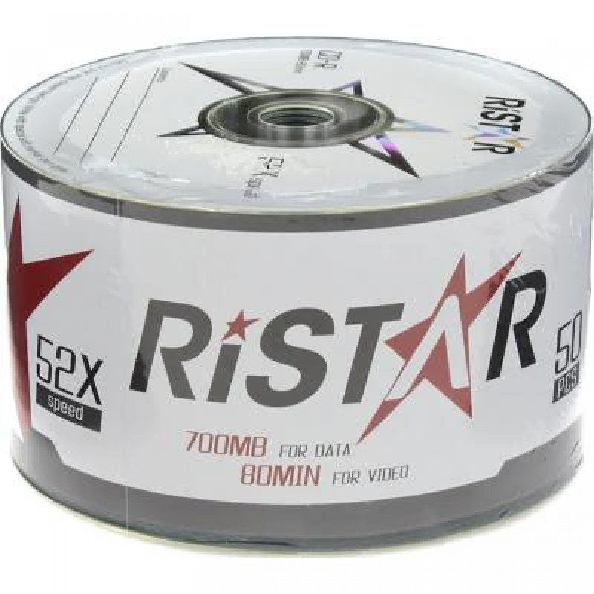 Диск CD RIDATA 700Mb 52x Bulk 50 pcs Ristar (901OEDRALW002)
