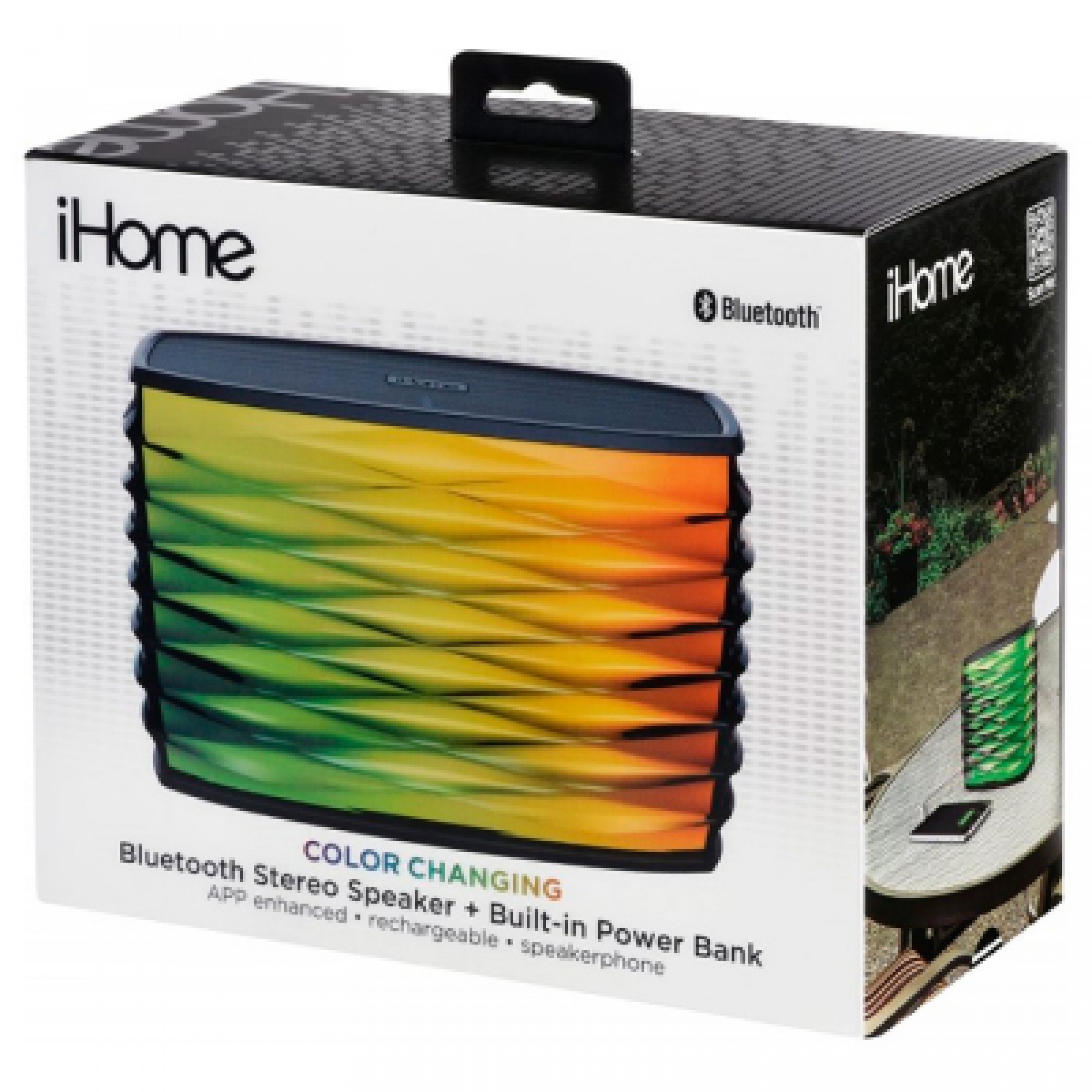 Акустична система iHome iBT85 Wireless, Color Changing, USB, iPX4, Mic (IBT85BE)