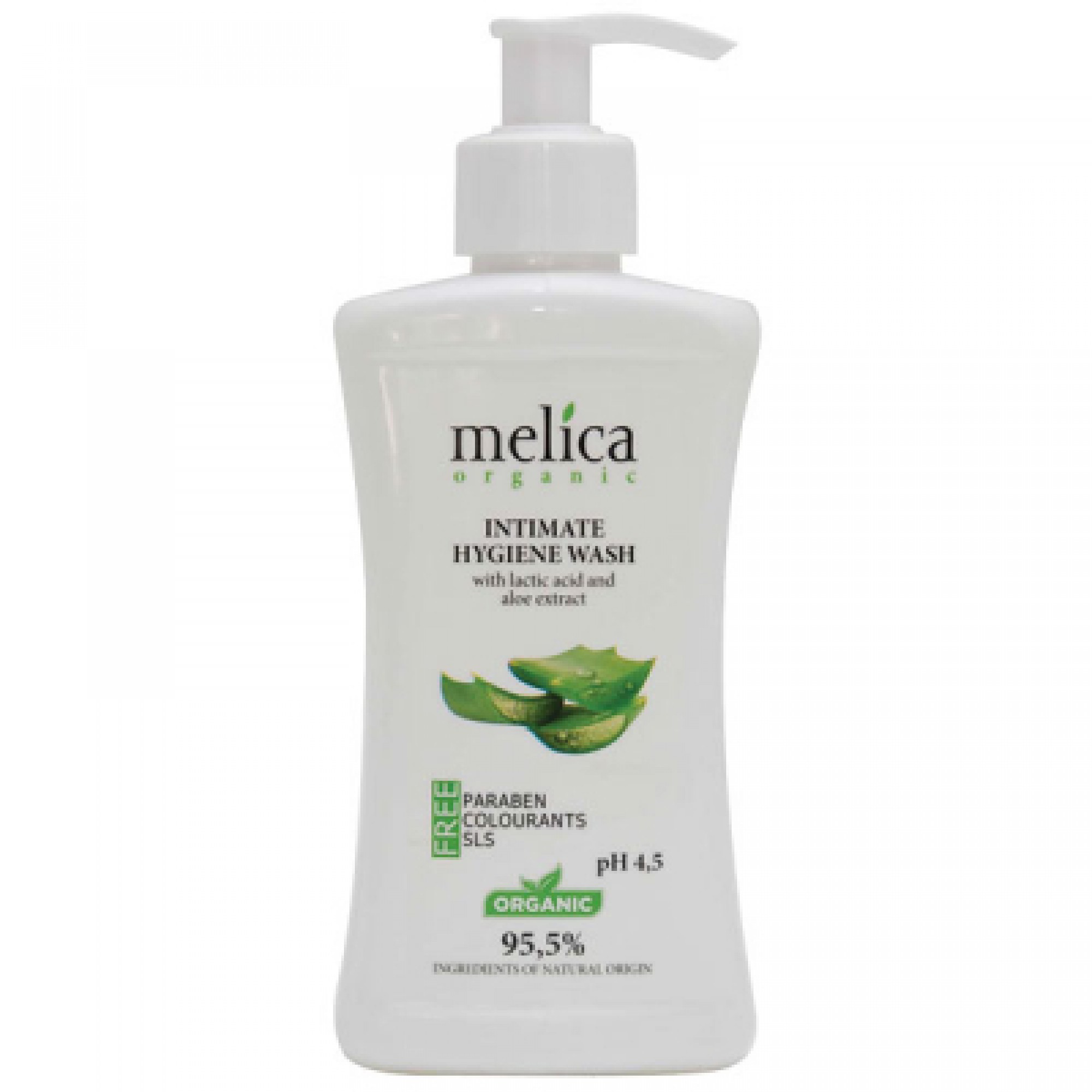 Гель для інтимної гігієни Melica Organic з молочною кислотою та екстрактом алое 300 мл (4770416342105)