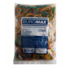 Резинки для грошей Buromax JOBMAX assorted colors, 1000 г (BM.5517)