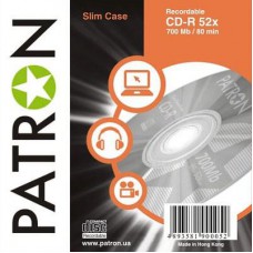 Диск CD PATRON 700Mb 52x SLIM box 10шт (INS-C007)