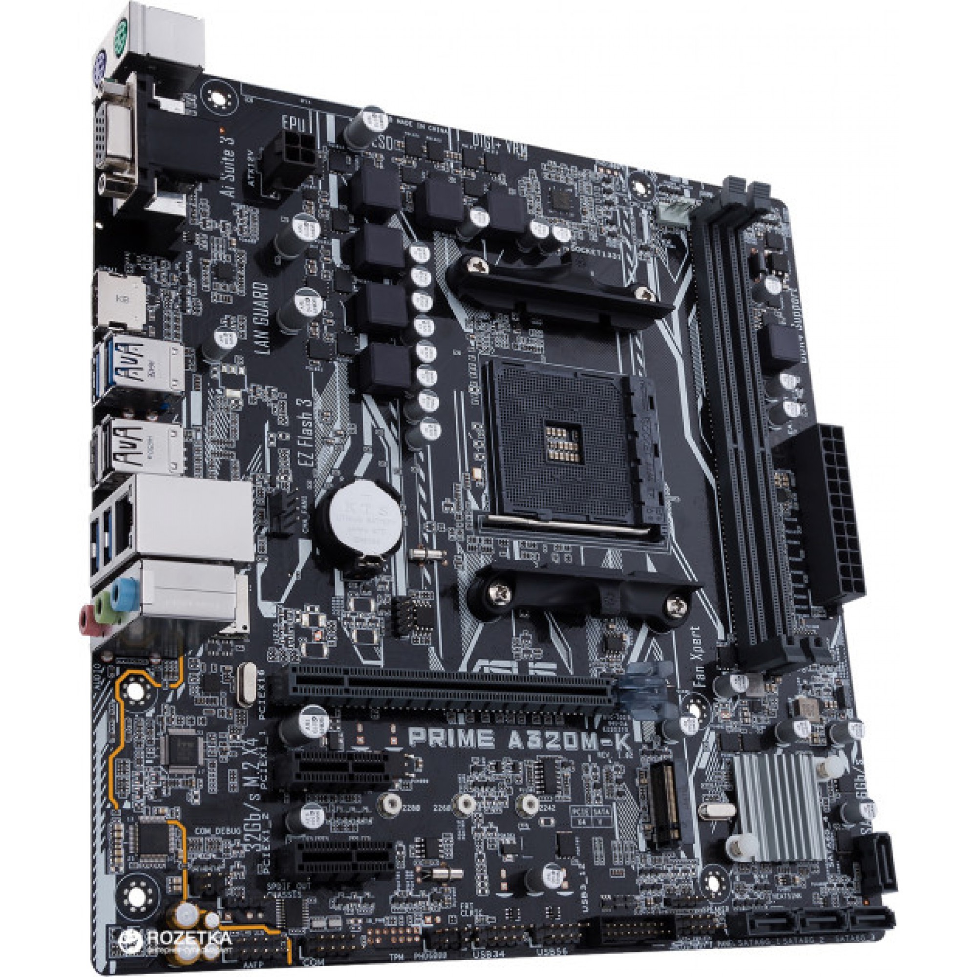 Материнська плата Asus AM4 Prime A320M-K DVI VGA PCI mATX