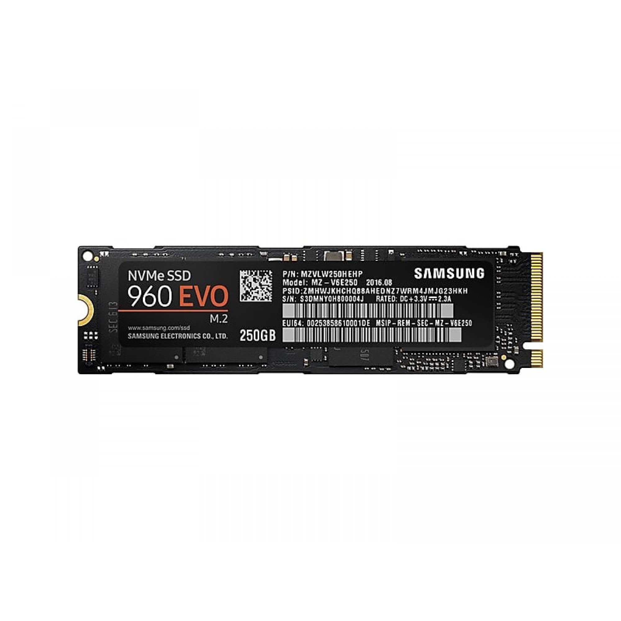 Накопичувач m2 SSD 250Gb Samsung 960 EVO m2SATA