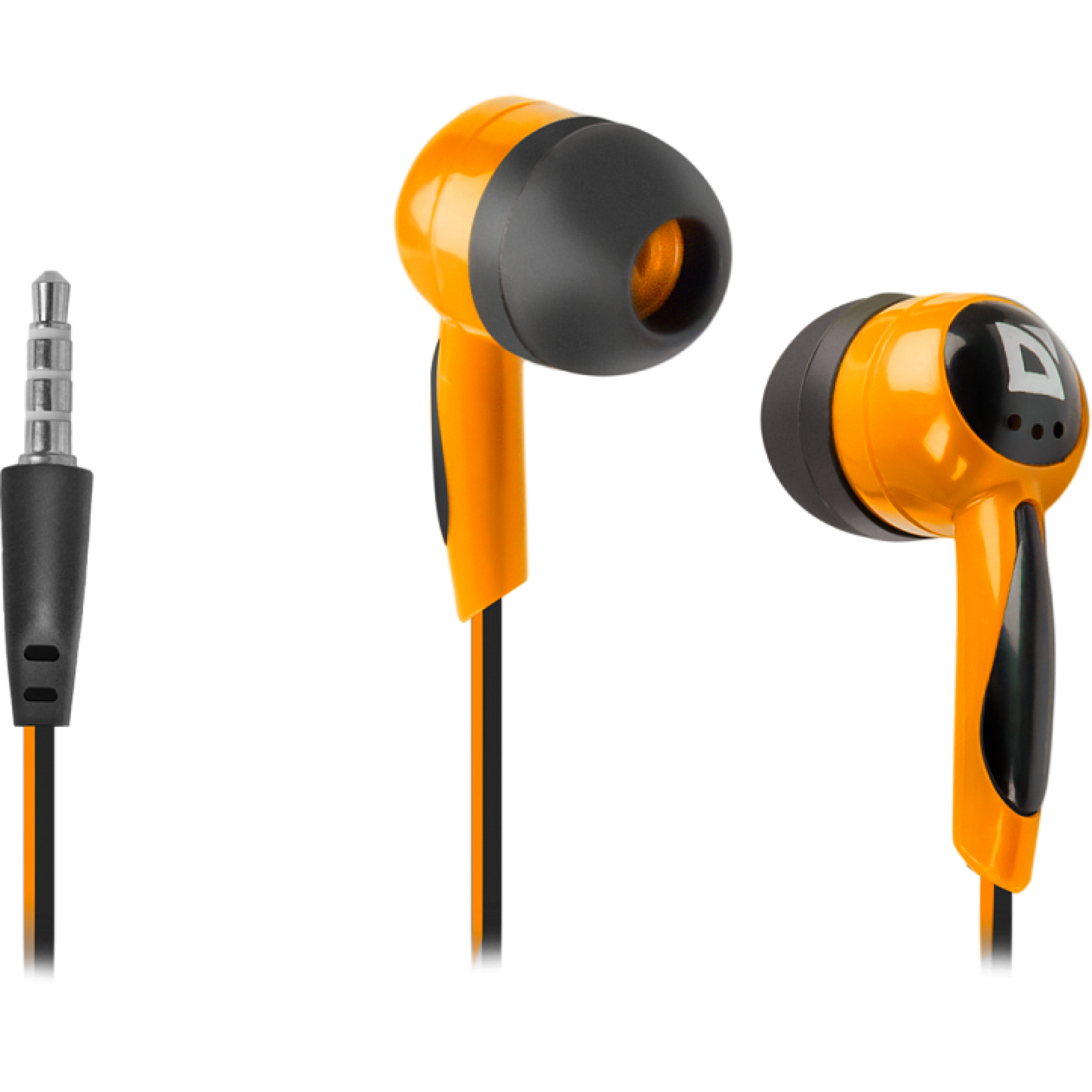 Навушники Defender Basic-604 вакуумні чорно-помаранчевий