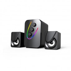 Bluetooth Акустична система 2.1 Havit HV-SF140BT Bluetooth з RGB підсвіткою, чорний