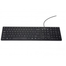 Клавіатура мультимедійна Gembird KB-501-B-UA тонка USB чорний