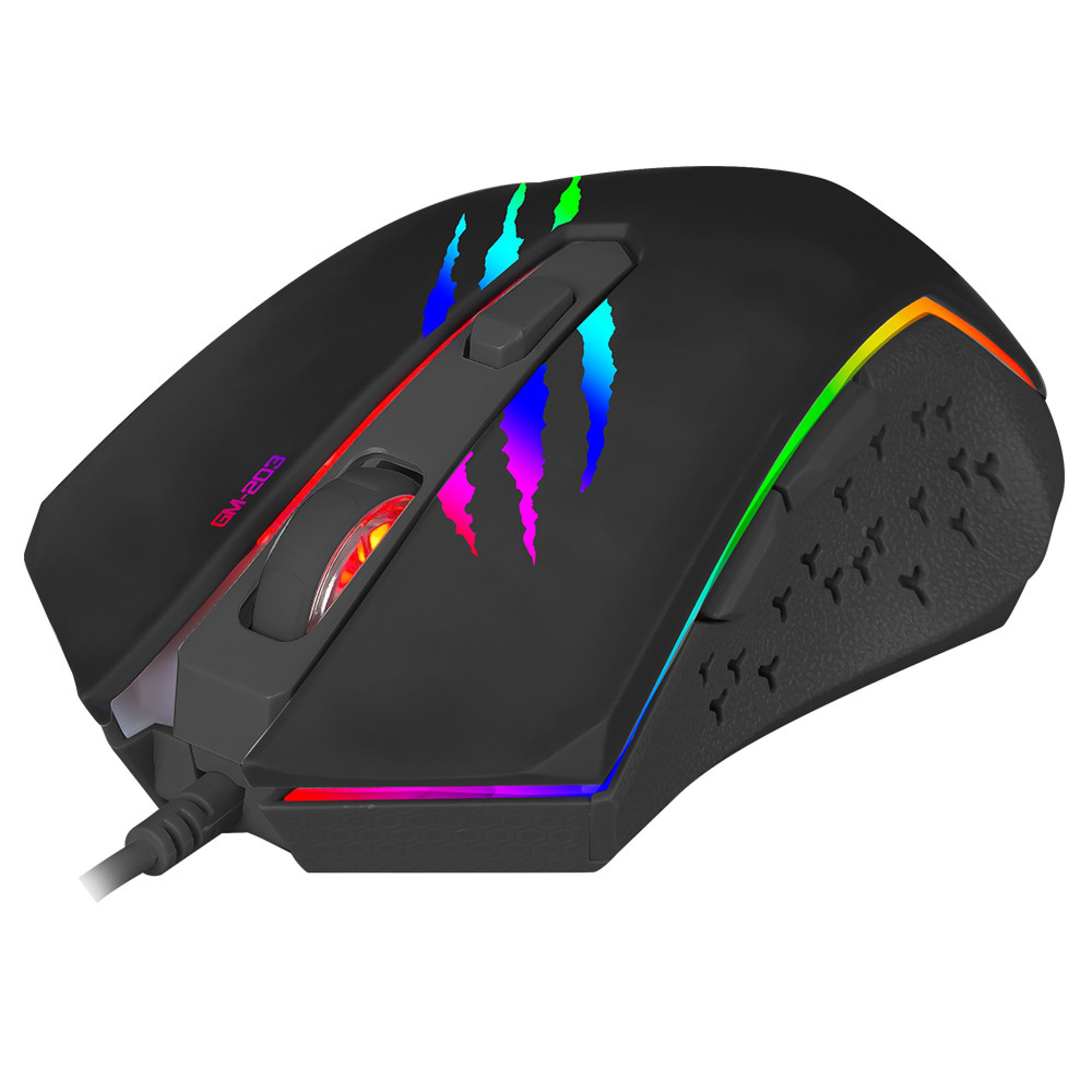 Мишка XTrikeME GM-203 з RGB підсвіткою чорний