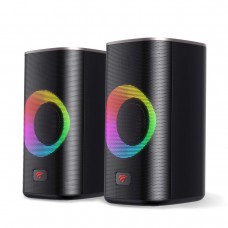 Акустична система 2.0 USB Havit HV-SK212 чорний з RGB підсвіткою динаміків