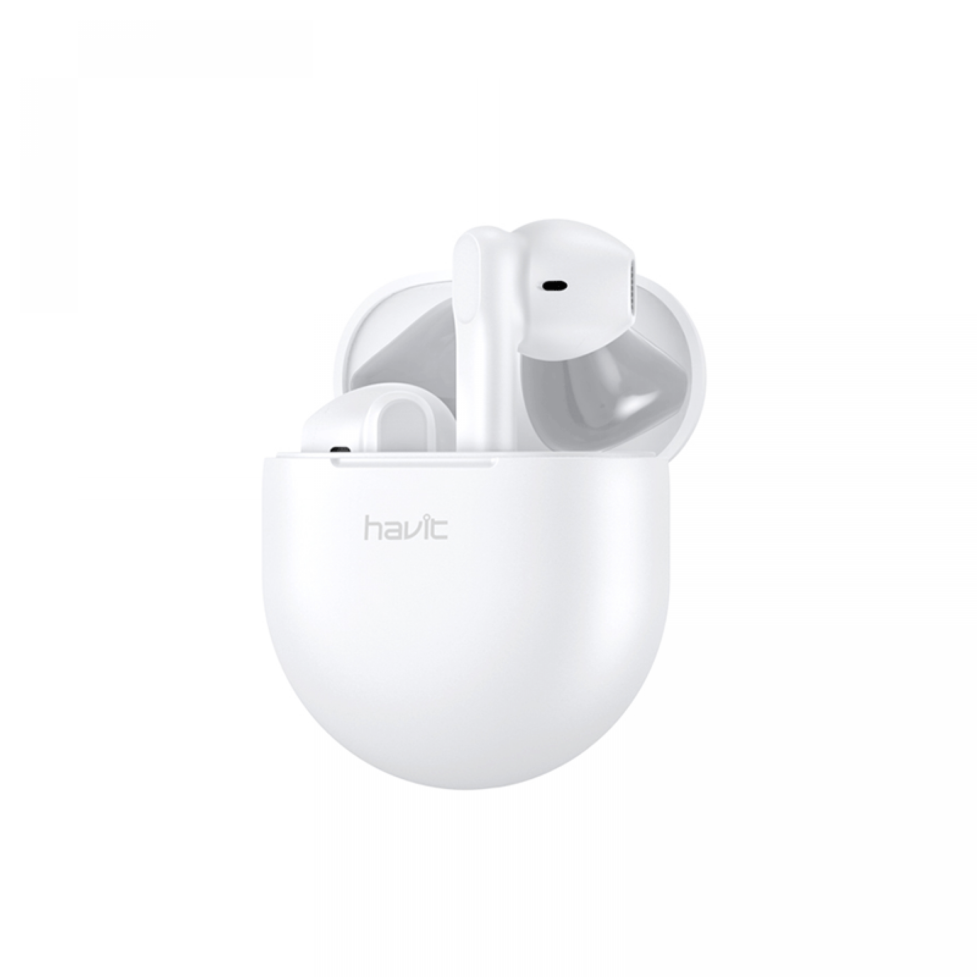 Bluetooth навушники Havit HV-TW916+безпровідна зарядка білий