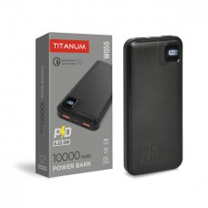 PowerBank TITANUM TPB-WQ55 10000 mAh 22.5W швидка зарядка, чорний