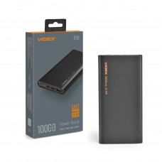 PowerBank Videx VPB-310 10000 mAh чорний, швидка зарядка 22.5W