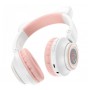 MP3 Bluetooth Навушники Borofone BO18 біло-розовий