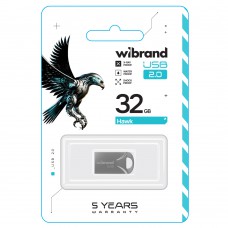 USB Flash накопичувач WiBrand 32Gb Hawk сірий