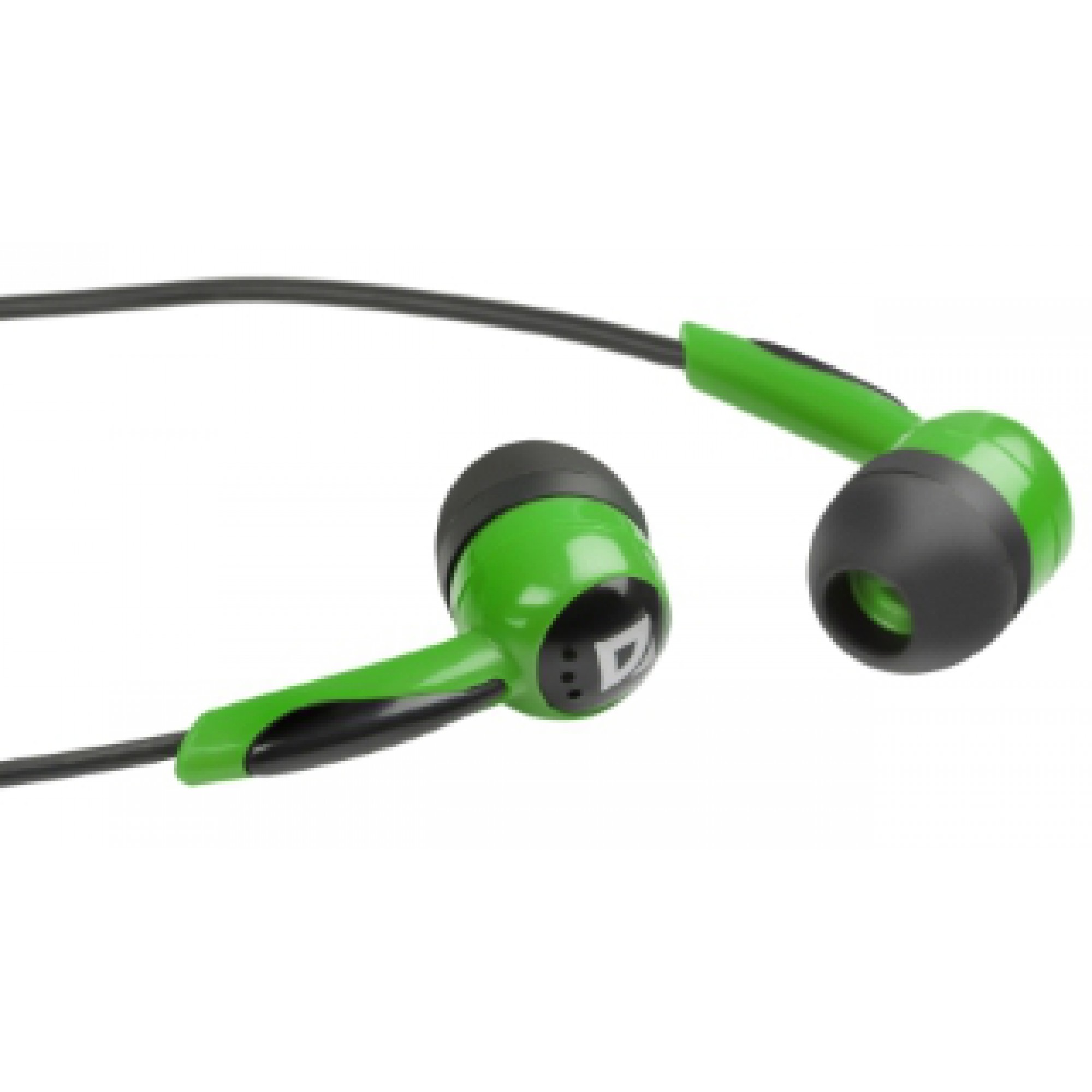 Навушники Defender Basic-604 вакуумні чорно-зелений