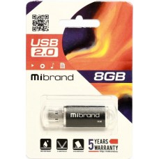 USB Flash накопичувач MiBrand 8Gb Cougar чорний