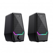 Акустична система 2.0 USB Havit HV-SK768 чорний з RGB підсвіткою дінаміків