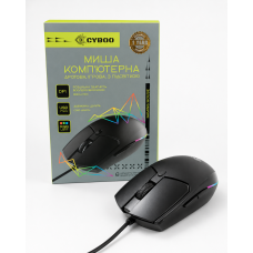 Мишка Cyboo USB з підсвіткою чорний