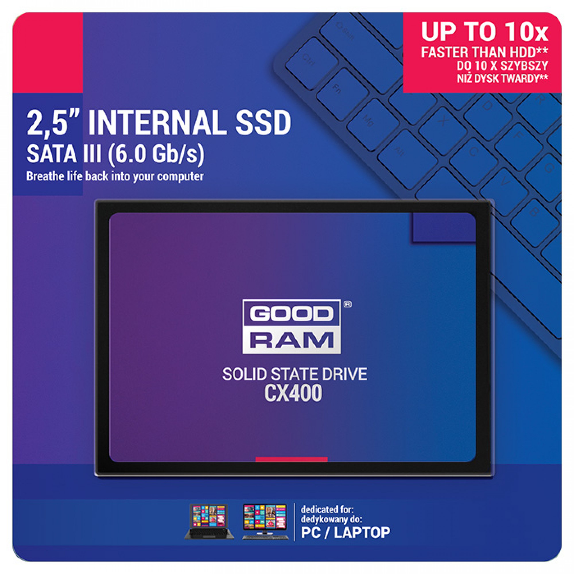 Накопичувач SSD 256Gb Goodram CX400 SATA3