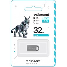 USB Flash накопичувач Wibrand 32Gb Lynx сірий