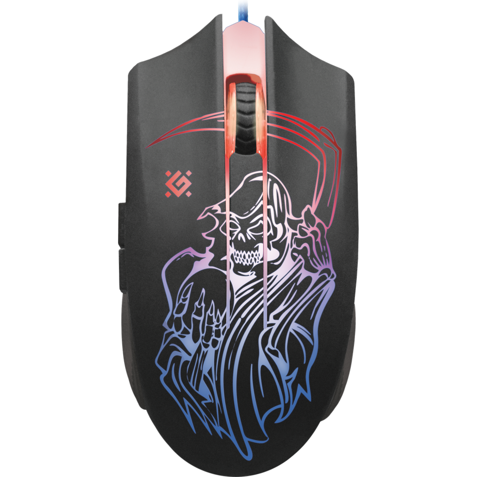 Мишка Defender Ghost GM-190L USB чорний з килимком