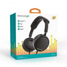 Навушники Grand-X EH86B чорний з мікрофоном