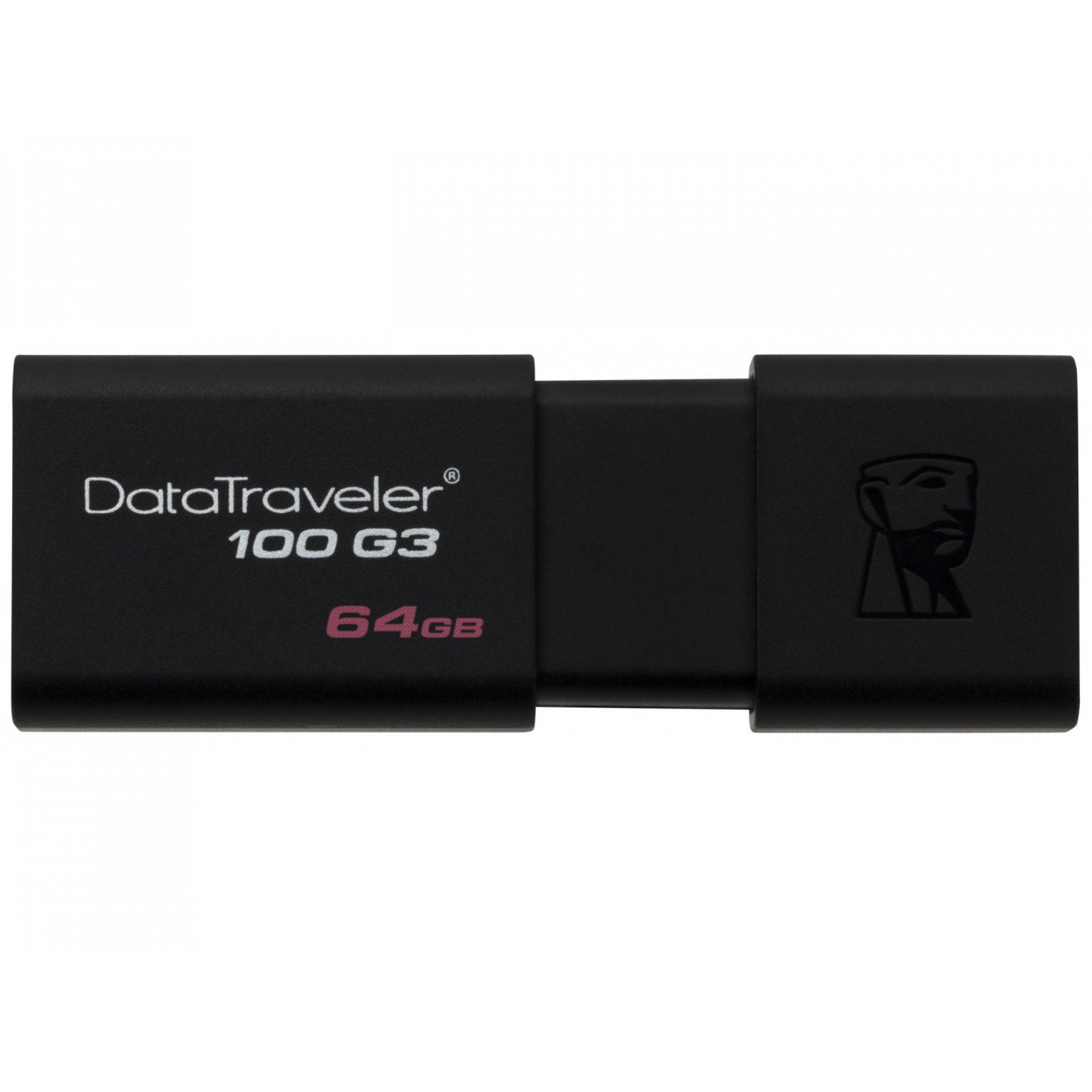 USB Flash накопичувач Kingston 64Gb DT100 G3 USB 3.1 чорний