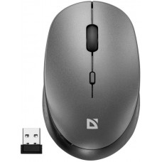 Мишка безпровідна Defender Auris MB-027 USB безшумна сірий
