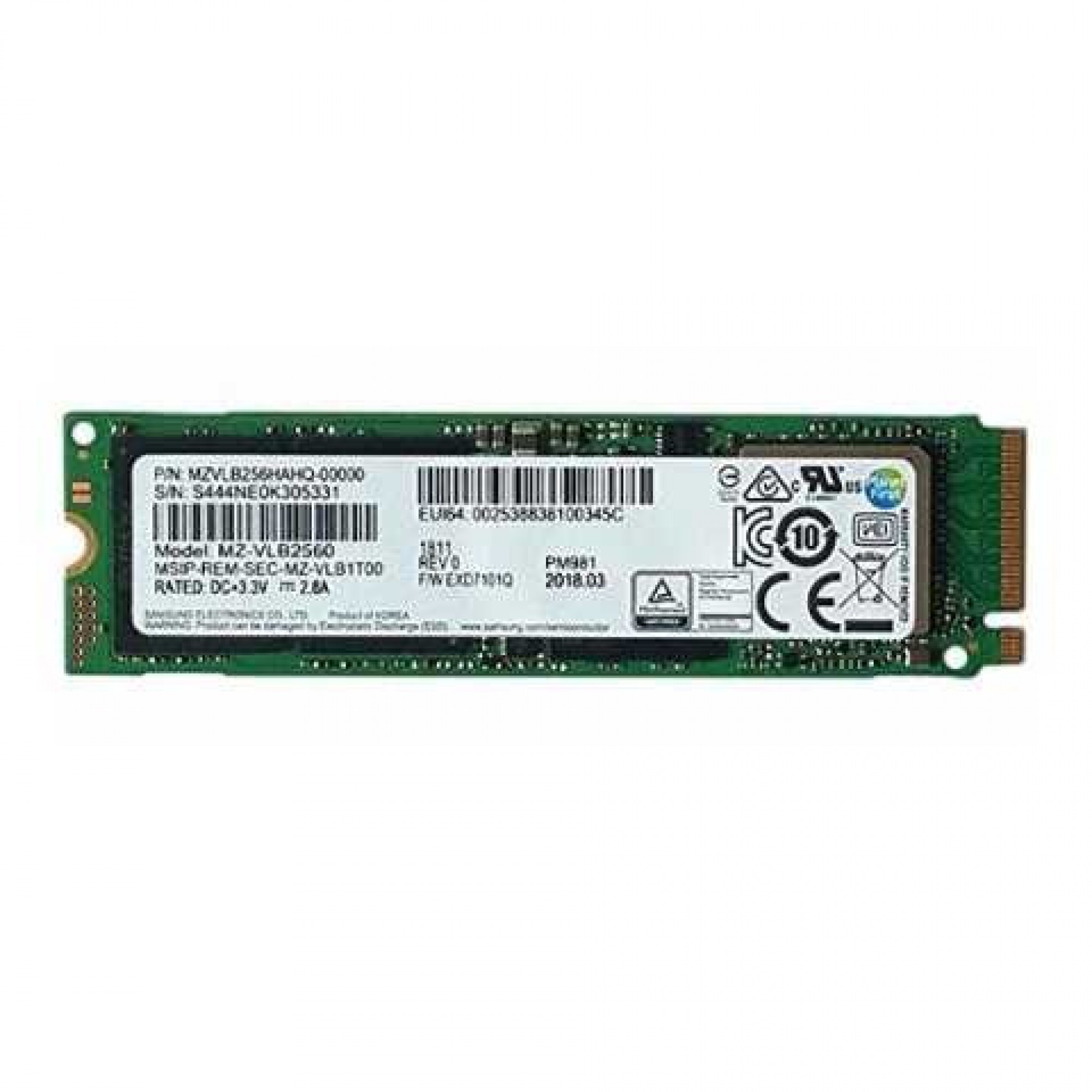 Накопичувач m2 SSD 256Gb Samsung 970 EVO m2SATA